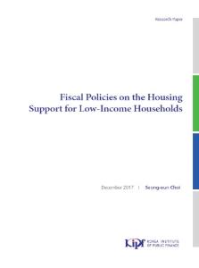 Fiscal Policies on the Housing Support for Low-income Households